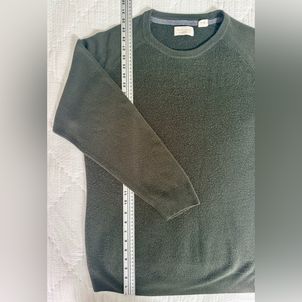 🫒 Olive Green Weatherproof Vintage Knit Sweater XXL Acrylic Pullover